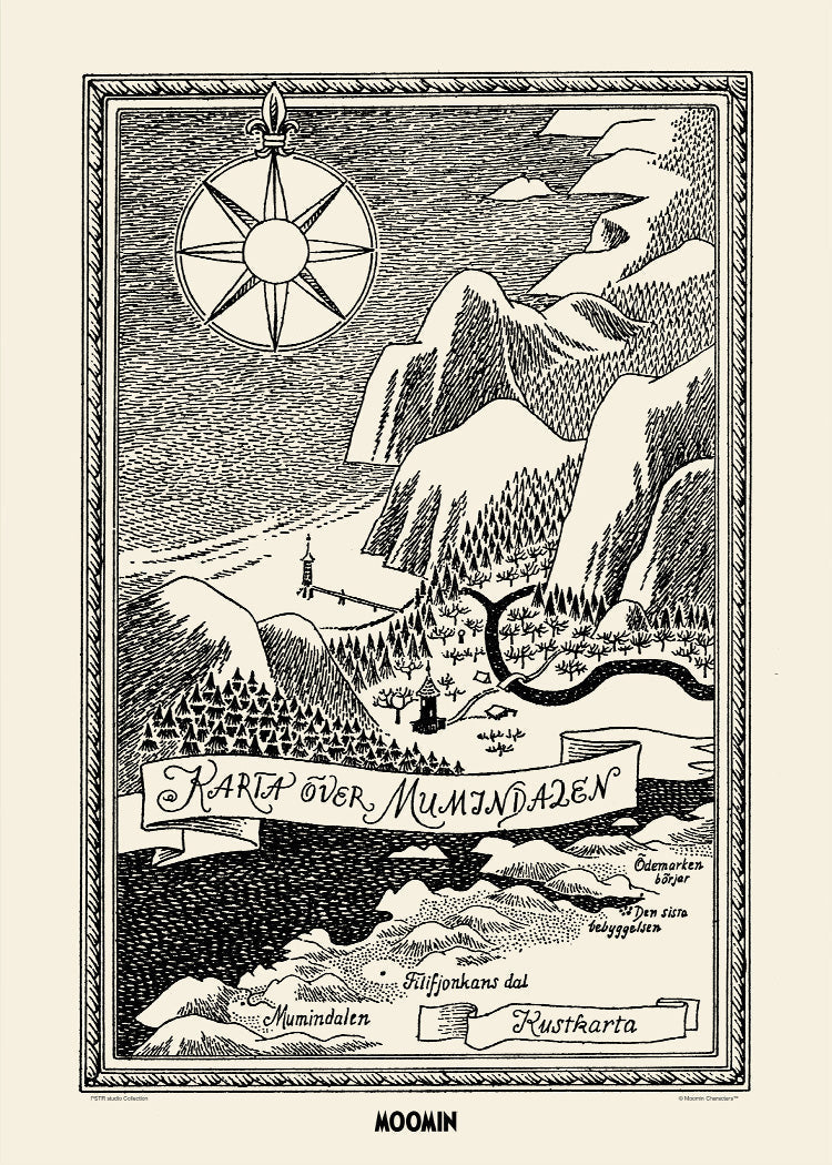 未使用品 Moomin Map of Moomin Valley ジグソーパズル 1000ピース