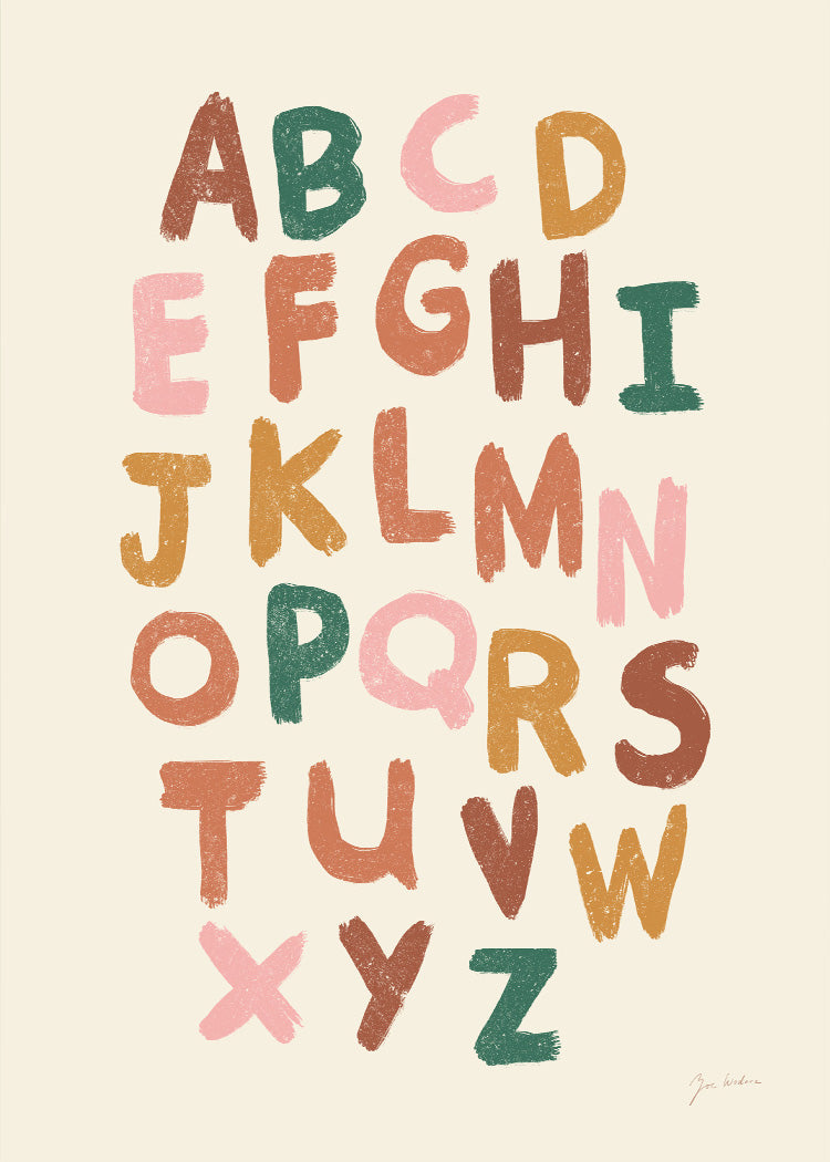 Zoe - Jolly Alphabet - Warm | PSTR studio