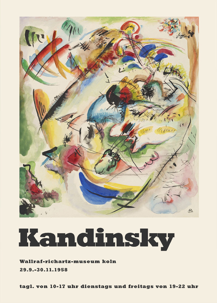 ● カンジスキー Wassily Kandinsky　1969 展覧会ポスター Kandinsky - Museum Koln | PSTR studio