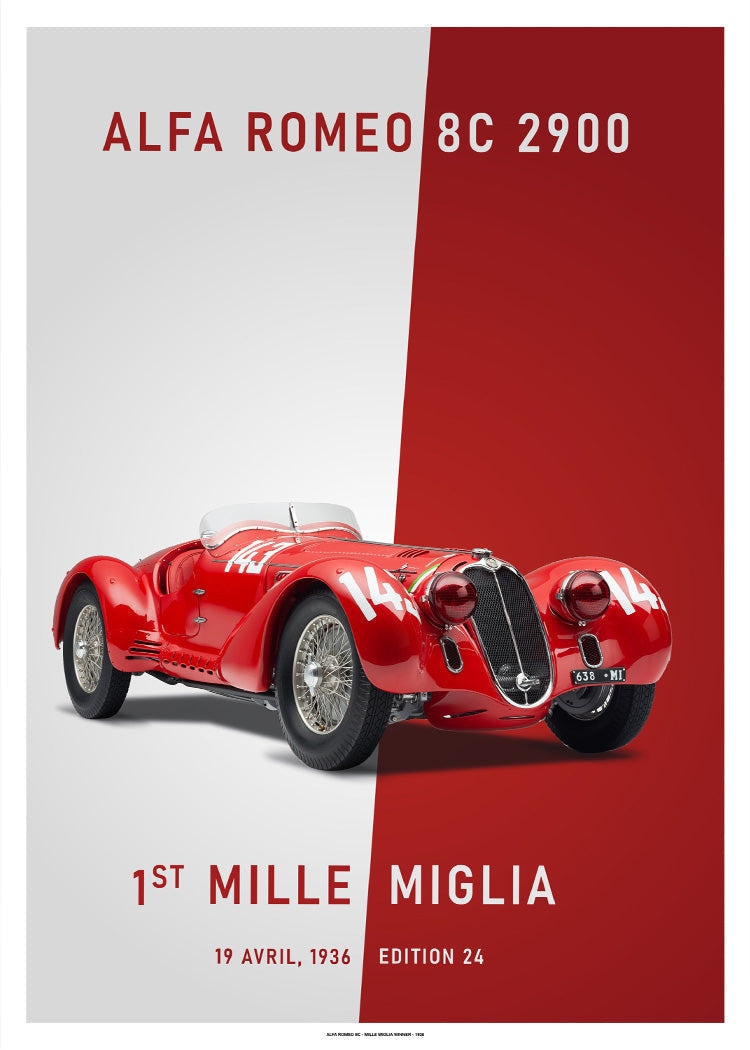 Classic Alfa Romeo - Classic Cars poster - Graphic Art print