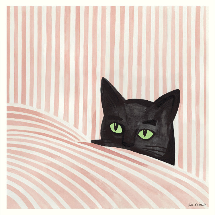 PSTR studio アートポスター 50×70cm Black Cat Iga Kosicka - Black cat | PSTR studio