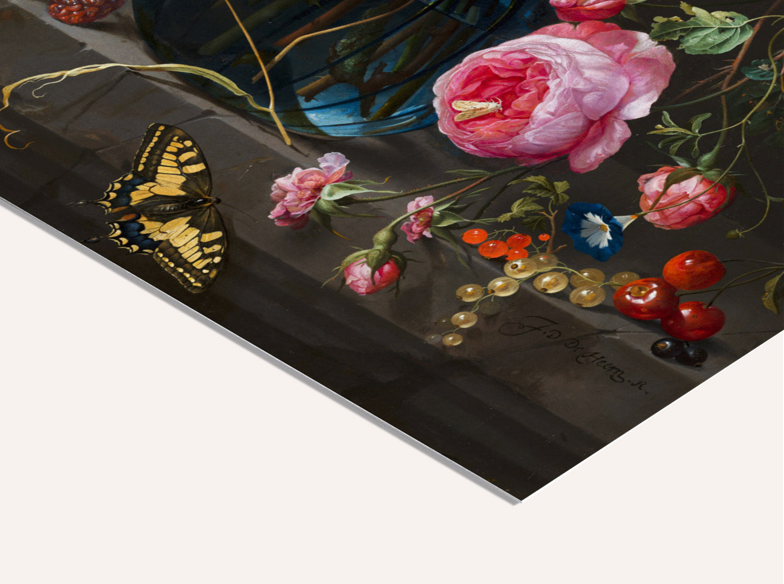 B・シャロワ、花のテーブル、日本未発売・限定画集画、額付 Jan Davidsz de Heem - Flowers poster - Masterwork - art print