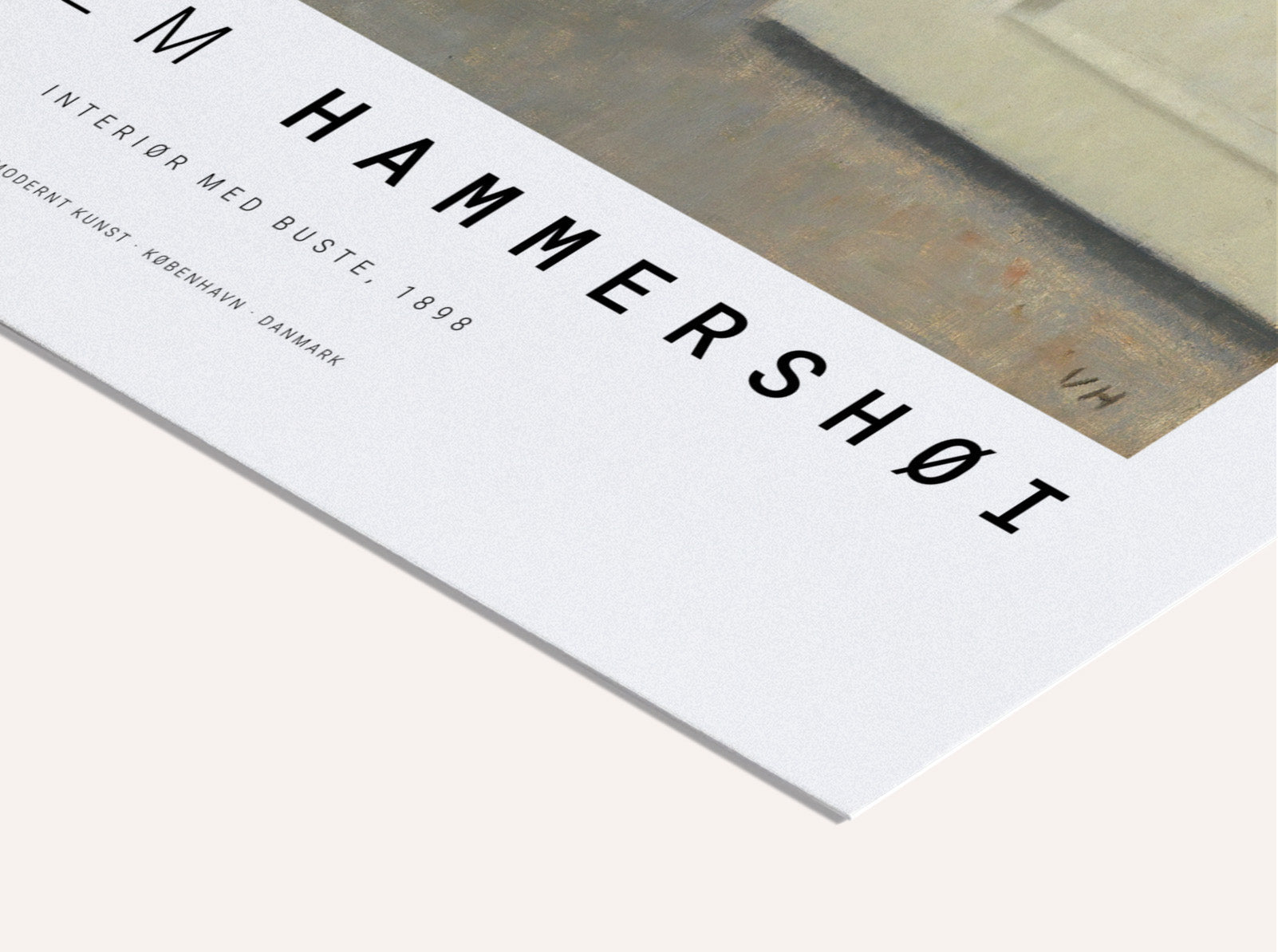 Vilhelm Hammershøi - Interiør med Buste | PSTR studio