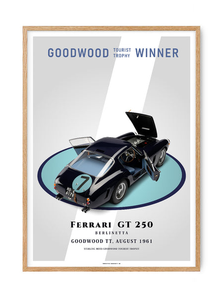 Classic Ferrari GT 250 - Classic Car | Art print Poster