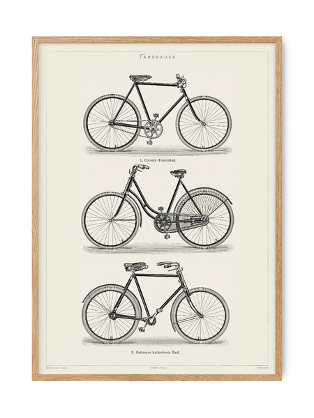 Bikes - Fahrrader | Art print Poster