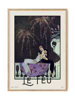 Vintage George Barbier Art - Le Feu | Art print Poster