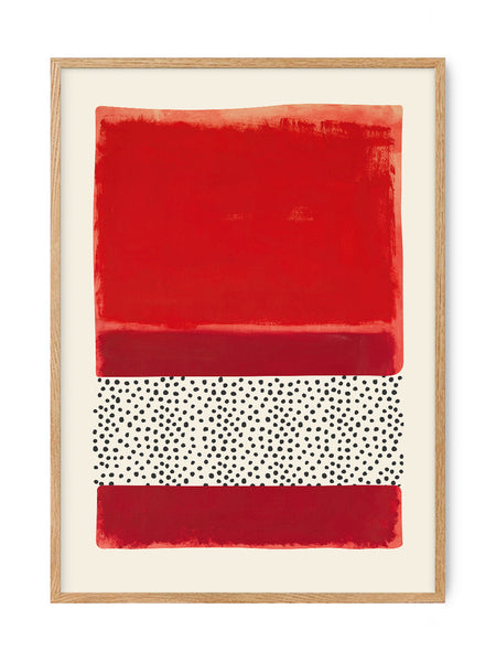Abstract Modern Art - Red | Art print Poster