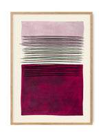 Abstract modern art Deep purple | Art print Poster