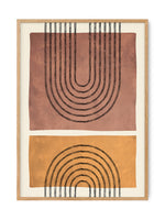 Abstract modern art Earth Arc | Art print Poster