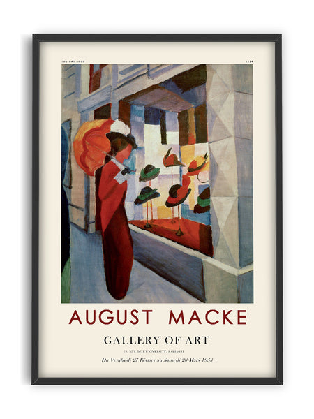August Macke - The hat shop