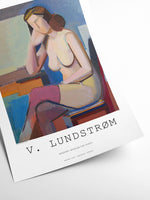 Vilhelm Lundstrøm -  Siddende nøgen model
