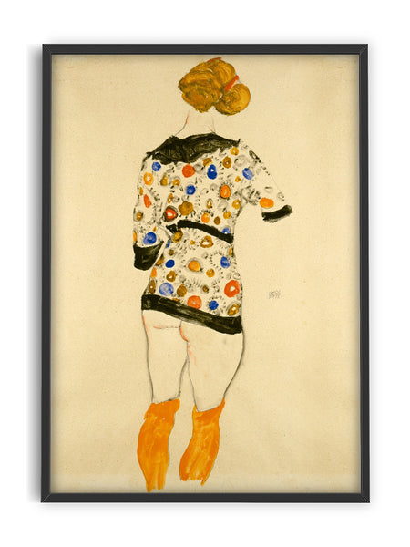 E. Schiele - Flower Dress