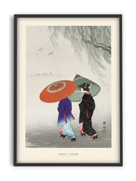 Ohara Koson - Two women in the rain