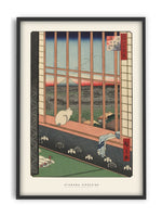 Utagawa Hiroshige - Cat sitting in window