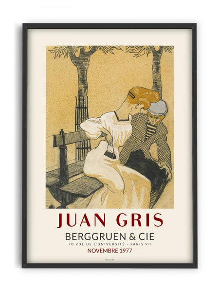 Juan Gris - Man and woman on bench