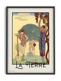 Vintage George Barbier Art - La Terre