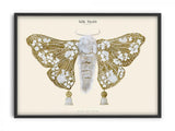 Matos - W. Morris inspired - Silk Moths No.10