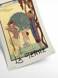 Vintage George Barbier Art - La Terre | Art print Poster