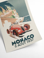 Grand Prix Monaco  - 1937 | Art print Poster