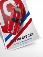 Classic Ferrari GTO 250 | Art print Poster